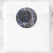 Susea Blu Studios Feueraufkleber Runder Aufkleber (Tasche)