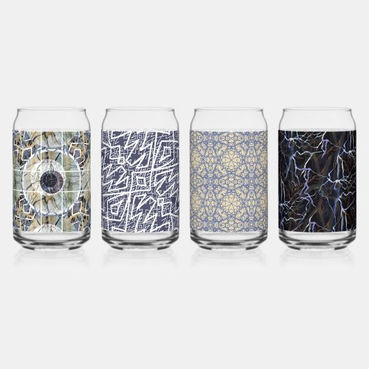 Susea Blu studios Lightning Can Glasses Dosenglas (Vorderseite)