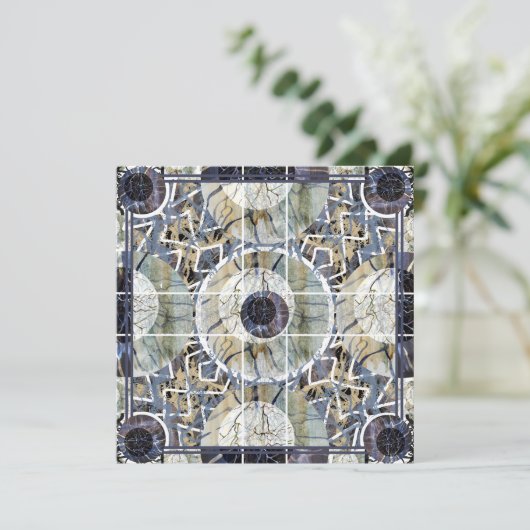 Susea Blu Studios Lightning Mandela Card Karte (Stehend Vorderseite)