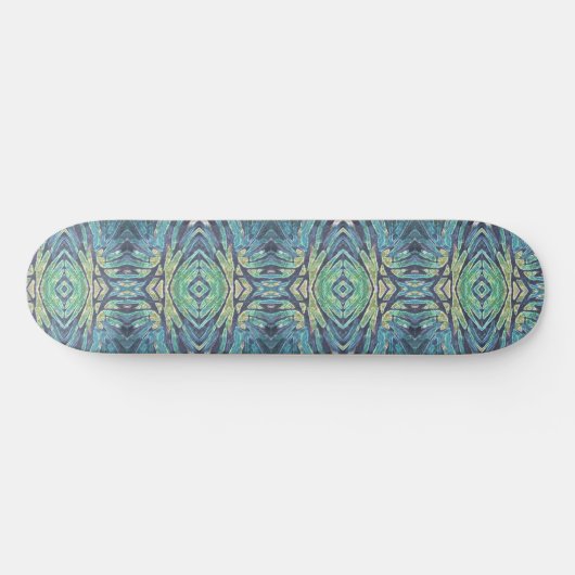 Susea Blu Studios Peacock Skateboard Deck (Horizontal)