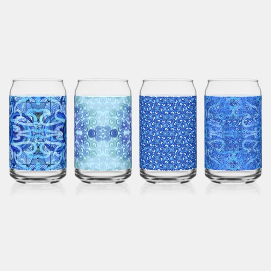 Susea Blu studios Wave Can Glasses Dosenglas (Links)