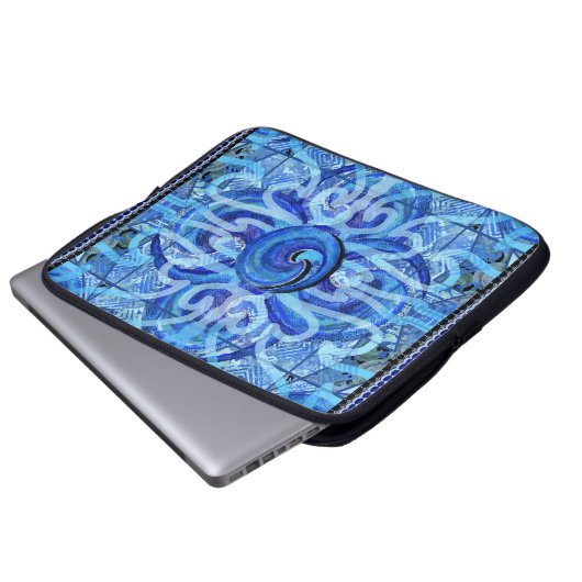 Susea Blu Studios Wave Laptop Sleeve (Vorne Knopf)
