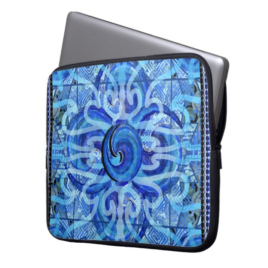 Susea Blu Studios Wave Laptop Sleeve (Vorderseite Links)