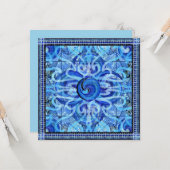 Susea Blu Studios Wave Mandela Card Karte (Vorderseite/Rückseite Beispiel)