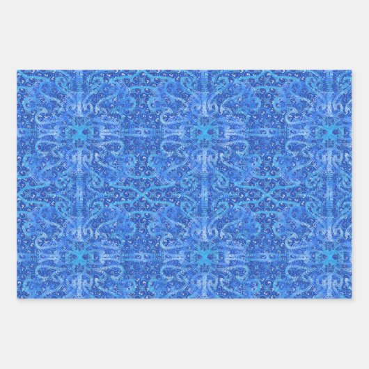 Susea Blu Studios Wave Wrapping Paper Geschenkpapier Set (Vorderseite)
