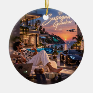 Susegad Goaekar • Gleiche Vibes Größere Träume • L Keramik Ornament