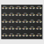 Susheep Funny Sushi Sheep Pun Dark BG Geschenkpapier (Flach)