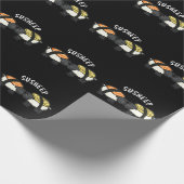 Susheep Funny Sushi Sheep Pun Dark BG Geschenkpapier (Ecke)