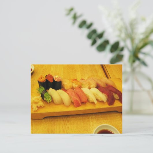 Sushi 司 postkarte (Stehend Vorderseite)