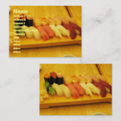 Sushi 寿司 visitenkarte (Vorne/Hinten)