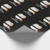 Sushi A-fish-Cionado Funny Food Fish Pun Dark BG Geschenkpapier (Ecke)