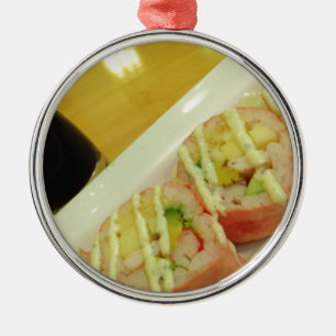 Sushi Abendessen Fischreifen gesunde Ernährung Ornament Aus Metall