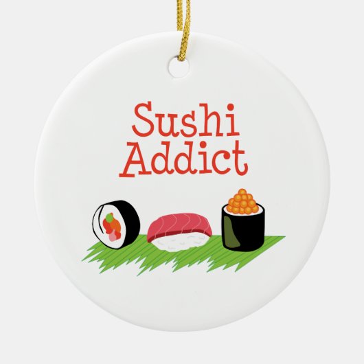 Sushi Addict Keramik Ornament (Vorne)