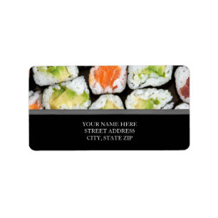 Sushi Address Labels Adressaufkleber
