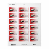 Sushi-Adressetikett Adressaufkleber (Vorne)