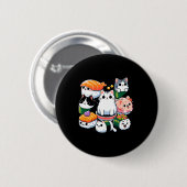 Sushi Anime Cat Sushi Lover Geschenk Button (Vorne & Hinten)