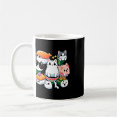 Sushi Anime Cat Sushi Lover Geschenk Kaffeetasse (Links)