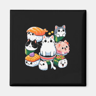 Sushi Anime Cat Sushi Lover Geschenk Magnet