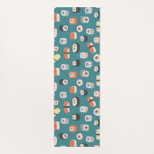 Sushi Aquamarin Green Yogamatte (Rückseite)