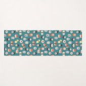 Sushi Aquamarin Green Yogamatte (Vorderseite (Horizontal))