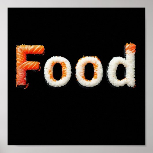 Sushi Art - japanische Küche Briefing Design Poster (Vorne)
