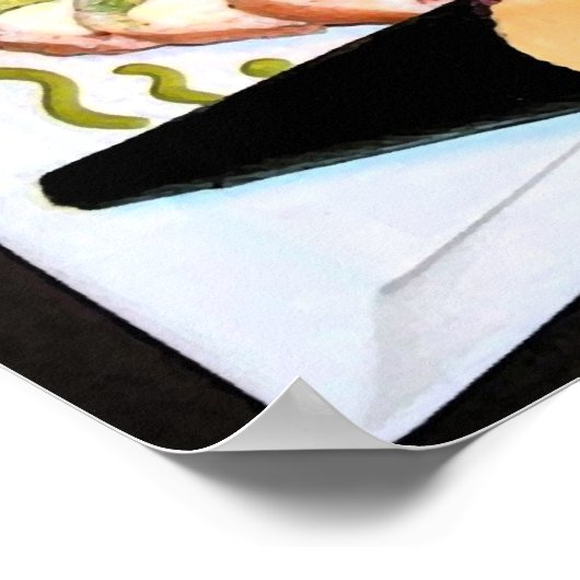 "Sushi" Art Print Poster (Ecke)