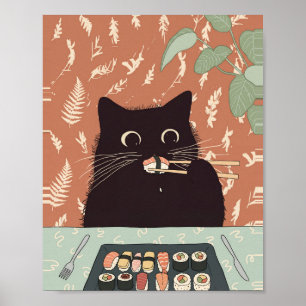 Sushi Art Vintage-Gemälde Poster