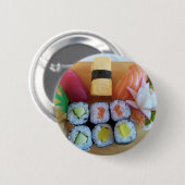 Sushi Asia Fish Rice Food Button (Vorne & Hinten)