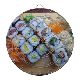 Sushi Asia Rice Fish Food Sea Dartscheibe