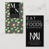 Sushi Asian Koch Cook Homemade Food Visitenkarte (Vorne/Hinten)