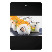 Sushi auf Platte Mini Klemmbrett (Rückseite)