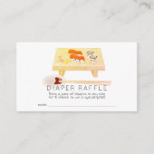 Sushi Baby Showdiaper Raffle Ticket Begleitkarte (Vorderseite)