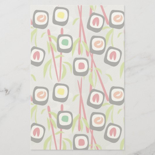Sushi Background Briefpapier (Vorderseite)