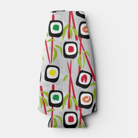 Sushi Background Flaschenkühler (Vorderseite)
