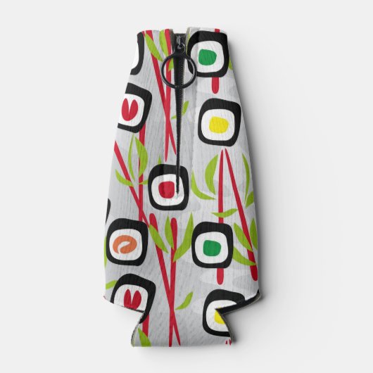 Sushi Background Flaschenkühler (Rückseite)