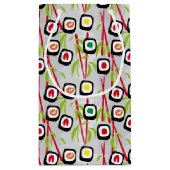 Sushi Background Kleine Geschenktüte (Rückseite)
