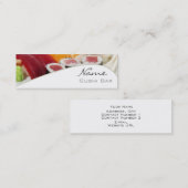 Sushi Bar Business Card Mini Visitenkarte (Vorne/Hinten)
