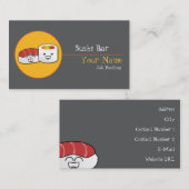 Sushi Bar Business Card Visitenkarte (Vorne/Hinten)