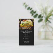 Sushi-Bar-Geschäfts-Karte Visitenkarte (Stehend Vorderseite)