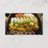 Sushi-Bar-Geschäfts-Karte Visitenkarte (Rückseite)