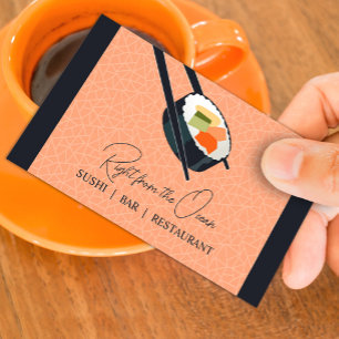 Sushi Bar Restaurant Business Card Visitenkarte