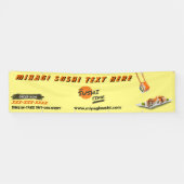 Sushi Bar Restaurant individuell zubereiten Große Banner (Horizontal)
