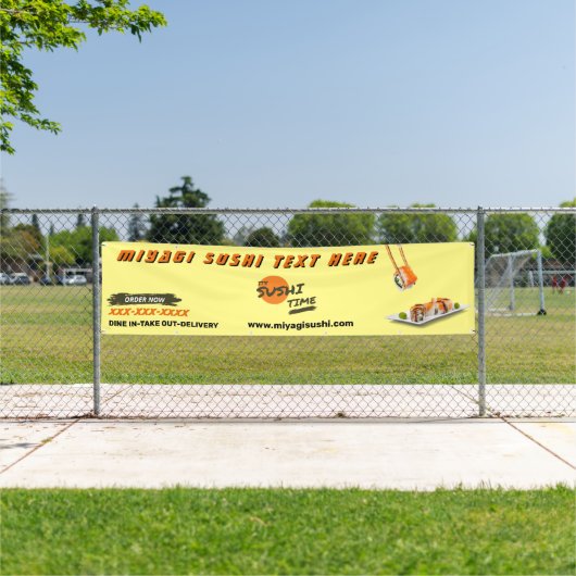 Sushi Bar Restaurant individuell zubereiten Große Banner (Insitu)