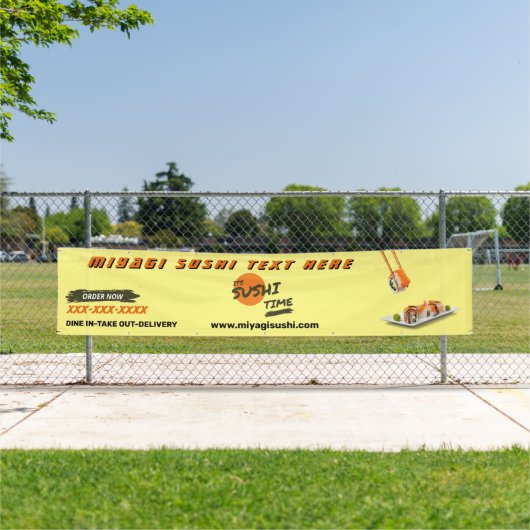 Sushi Bar Restaurant individuell zubereiten Große Banner (Insitu)