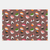 Sushi Bar Wrapping Paper Set 3 Geschenkpapier Set (Vorderseite 3)