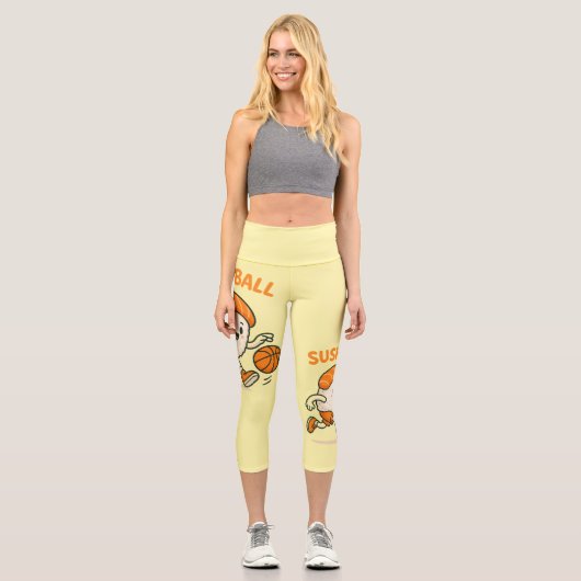 Sushi Basketball Energy Capri Leggings (Vorderseite)