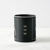 Sushi-benutzerdefinierte Monogramm-Tasse Tasse (Zentrum)