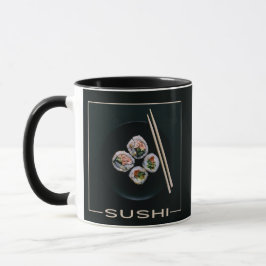 Sushi-benutzerdefinierte Monogramm-Tasse Tasse