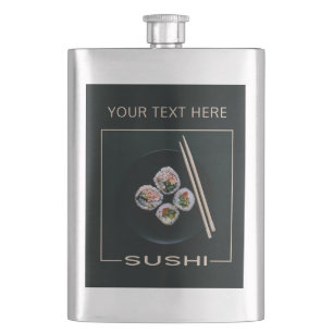SUSHI-benutzerdefinierte Textflasche Flachmann