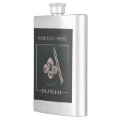 SUSHI-benutzerdefinierte Textflasche Flachmann (Links)